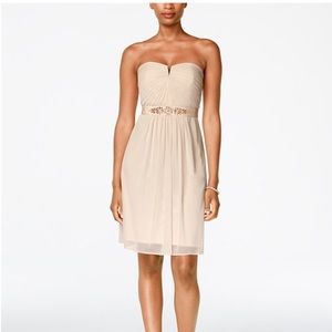 Adrianna Papell strapless, ruched dress